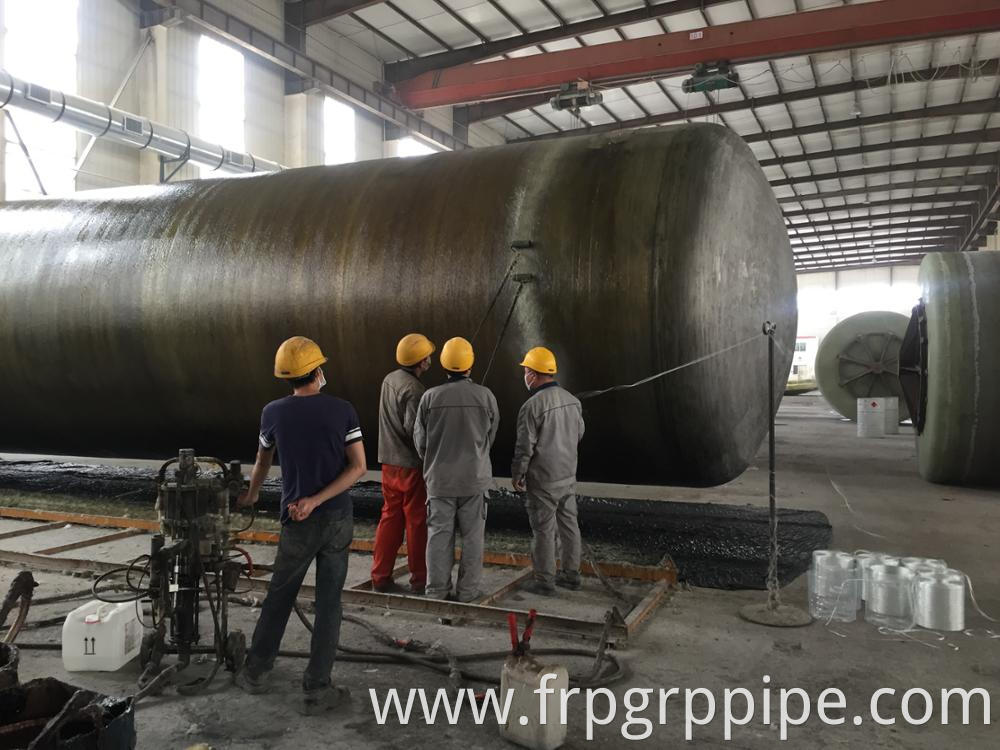 horizontal winding machine frp tank production line frp fiberglass grp fiber tank making machine